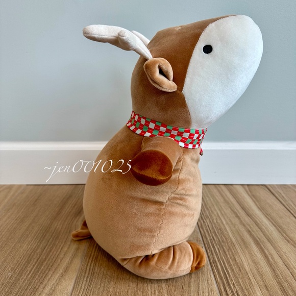 Holiday Brown Deer Weighted Plush Throw Pillow - Pillowfort - Picture 7 of 12